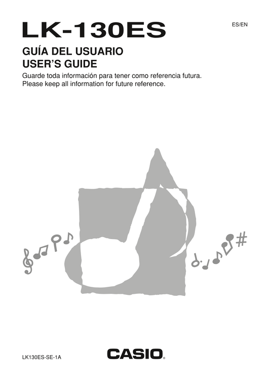 Casio LK-130ES Keyboard Piano Owner's/ User Manual (Pages: 37)