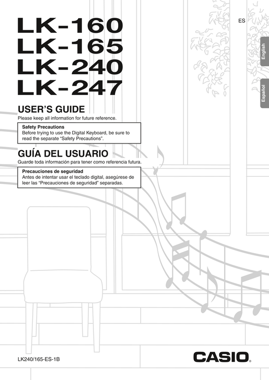 Casio LK-160, LK-165, LK-240 & LK-247 Keyboard Piano Owner's/ User Manual (Pages: 49)
