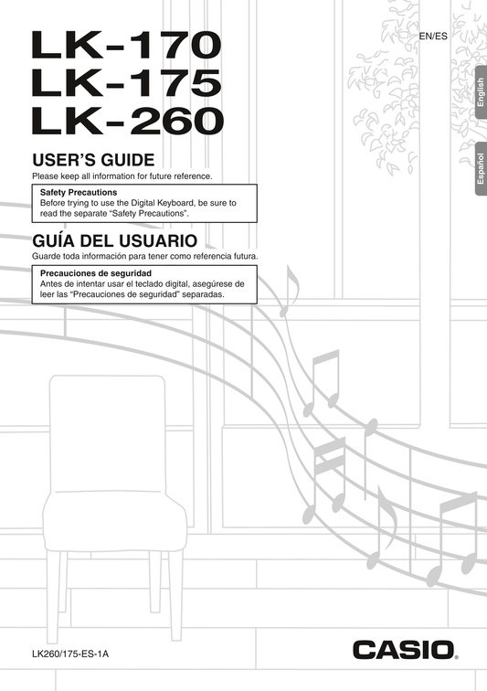 Casio LK-170, LK-175 & LK-260 Keyboard Piano Owner's/ User Manual (Pages: 48)