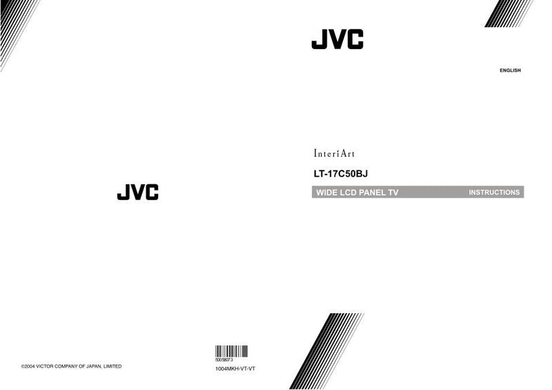 JVC LT17 C 50BJ 50BU 50BU/Z TV Operating Manual