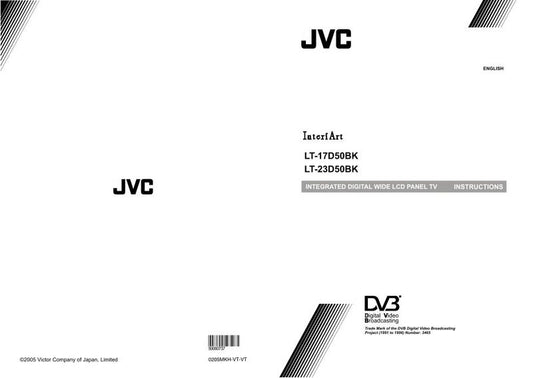 JVC LT17 D 50BKOM TV Operating Manual