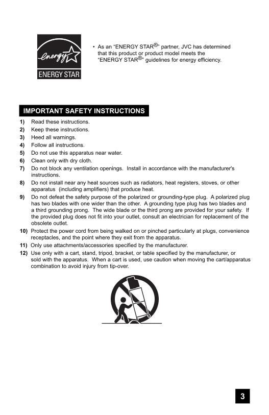 JVC LT26 X 466 506 LT32 TV Operating Manual