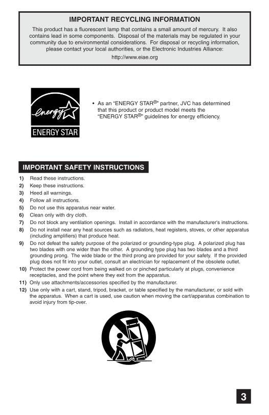 JVC LT32 WX 84 TV Operating Manual