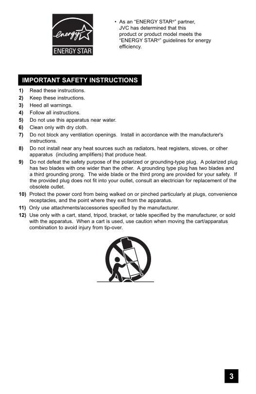 JVC LT32 X 987OM TV Operating Manual