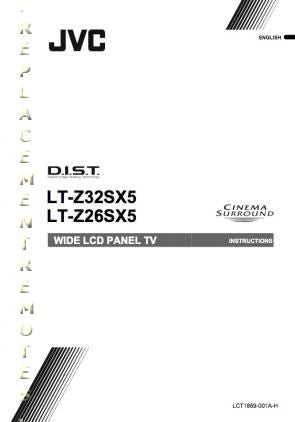 JVC LTZ26 SX 5 LTZ32 LTZ37 TV Operating Manual