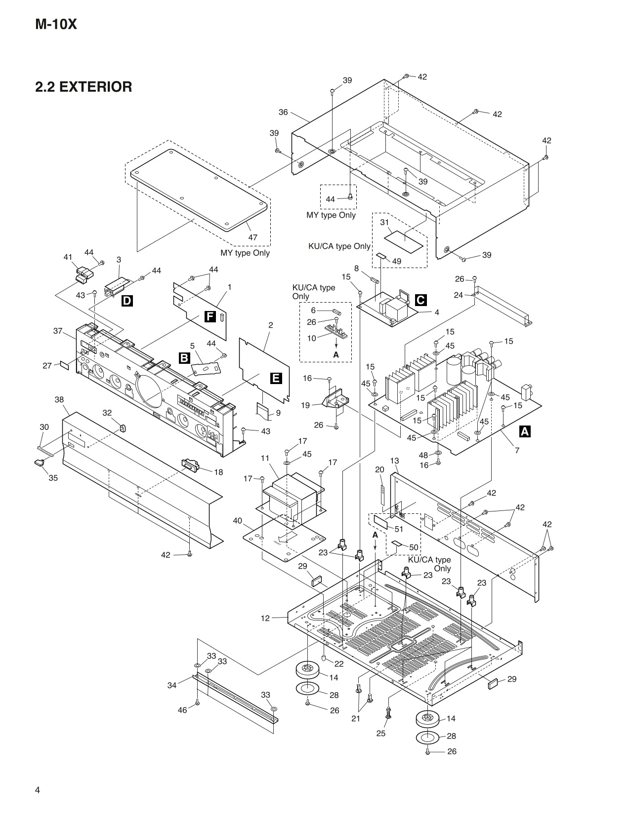 Pioneer M-10X Stereo Power Amplifier Service Manual (Pages: 22)
