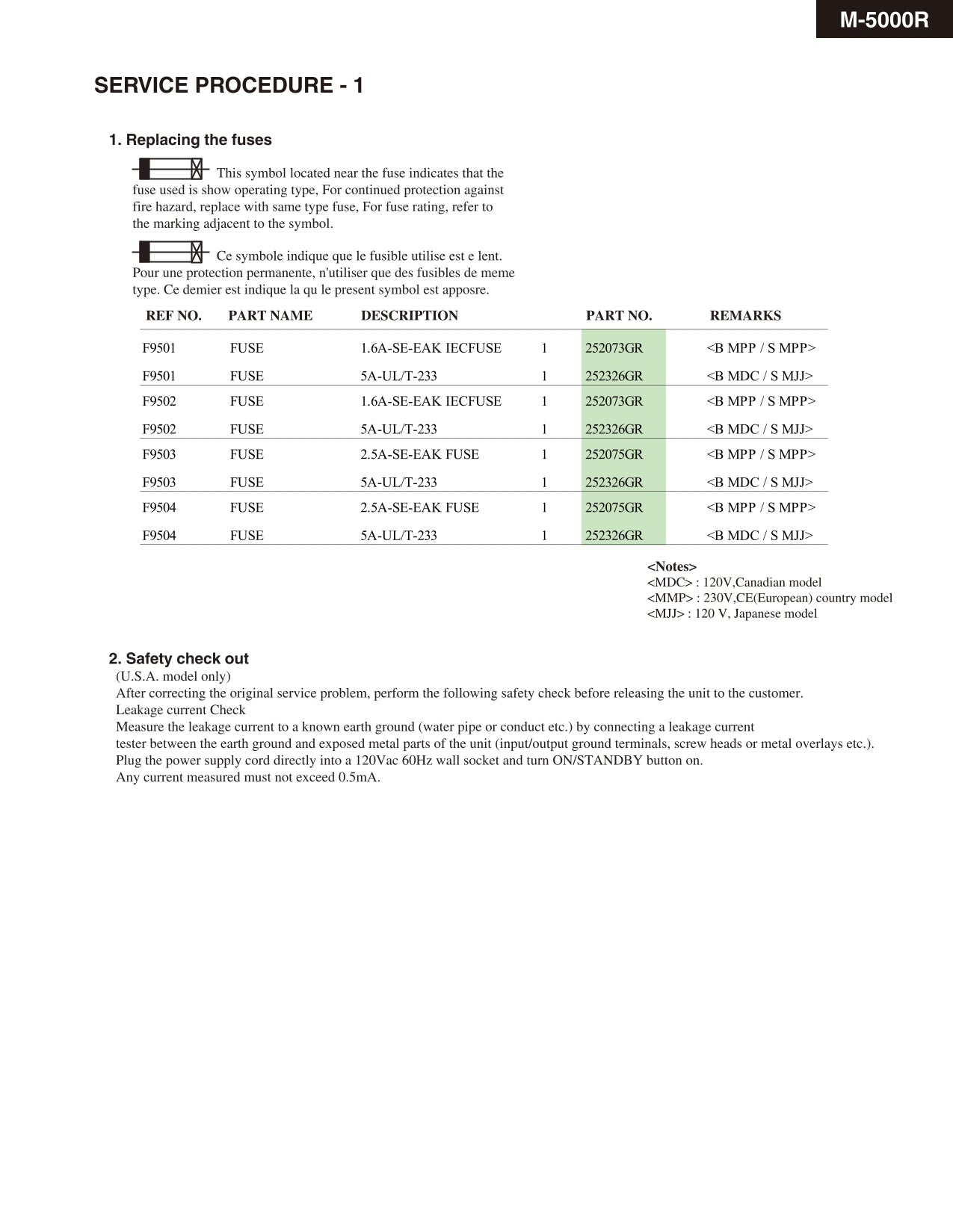Onkyo M-5000R Power Amplifier Service Manual (Pages: 60)