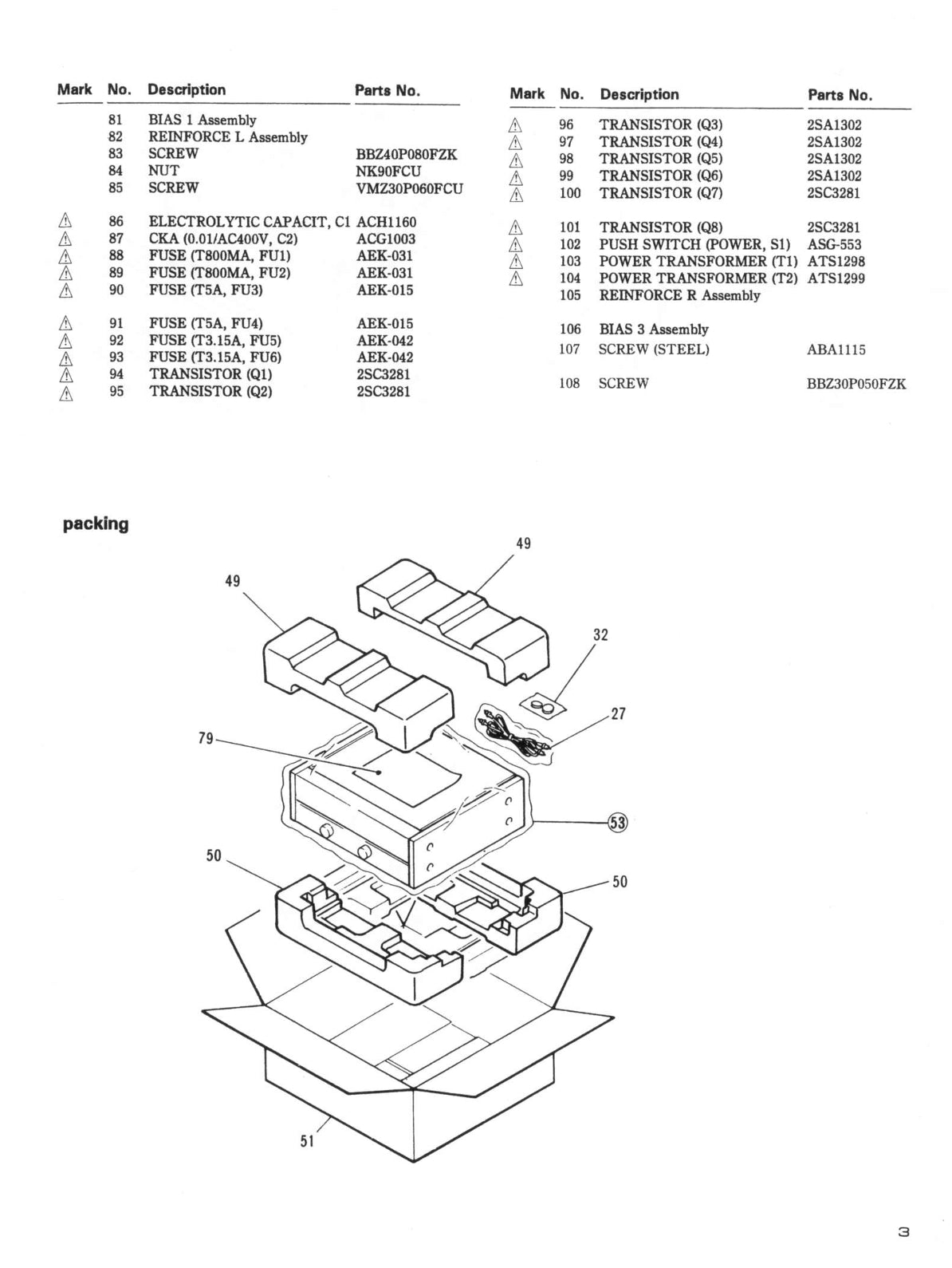 Pioneer M-73 Stereo Power Amplifier Service Manual (Pages: 28)