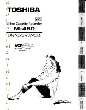 Toshiba M460 VCR Operating Manual