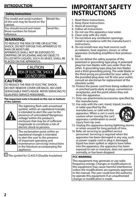 Magnavox MBP5130/F7 Blu-Ray DVD Player Operating Manual