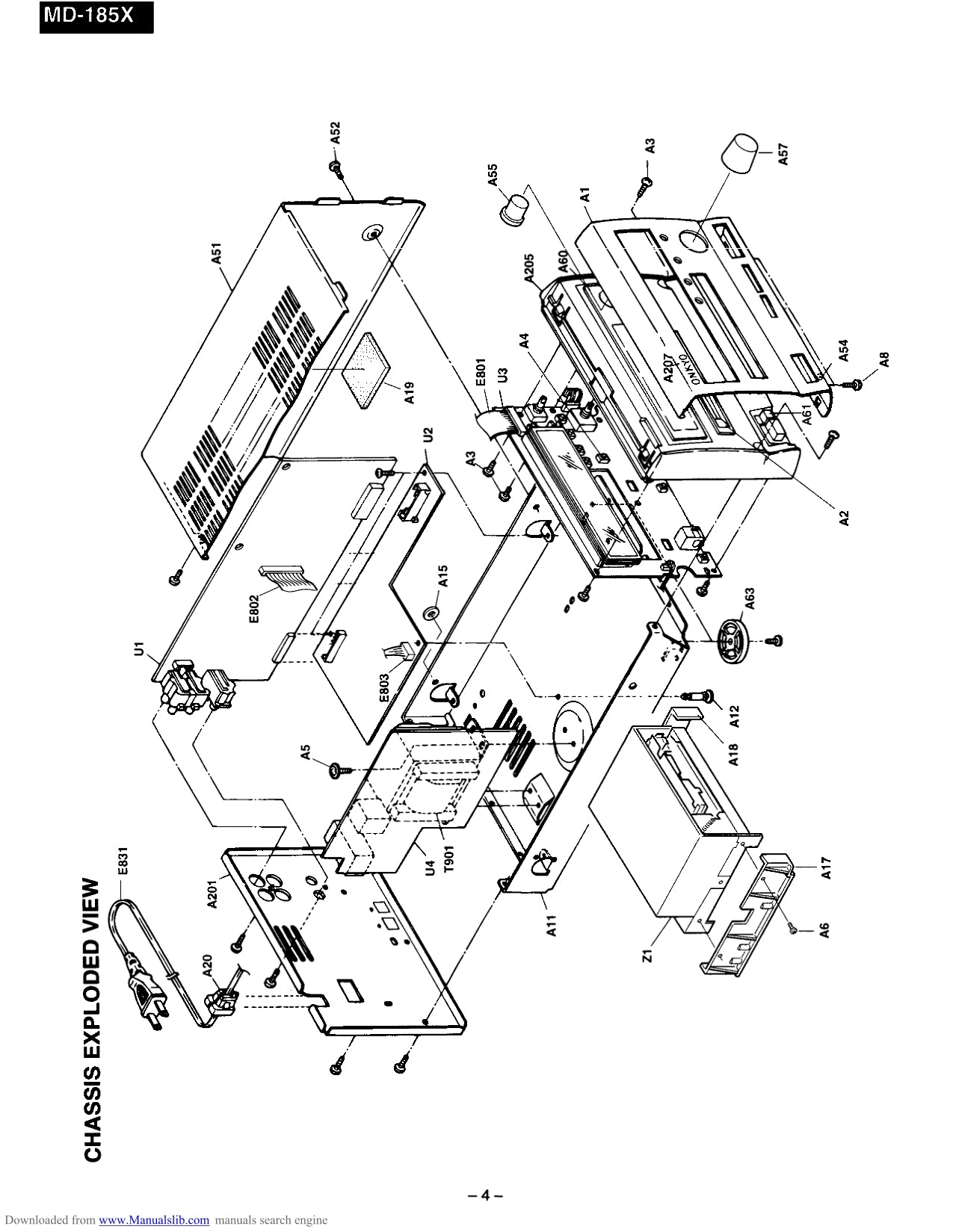 Onkyo MD-185X Mini Disc Recorder Service Manual (Pages: 32)
