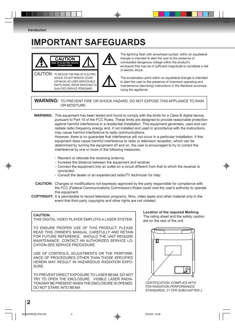 Toshiba DCFN20S DCSB1 MD13N1C TV/DVD Combo Operating Manual