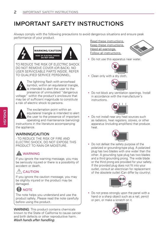 LG 47 LN 5600 5710 50 TV Operating Manual