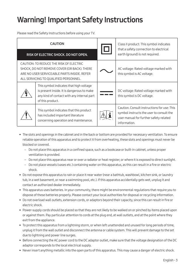 Samsung UN40MU6300FXZA UN43MU6300FXZA UN43MU630D TV Operating Manual