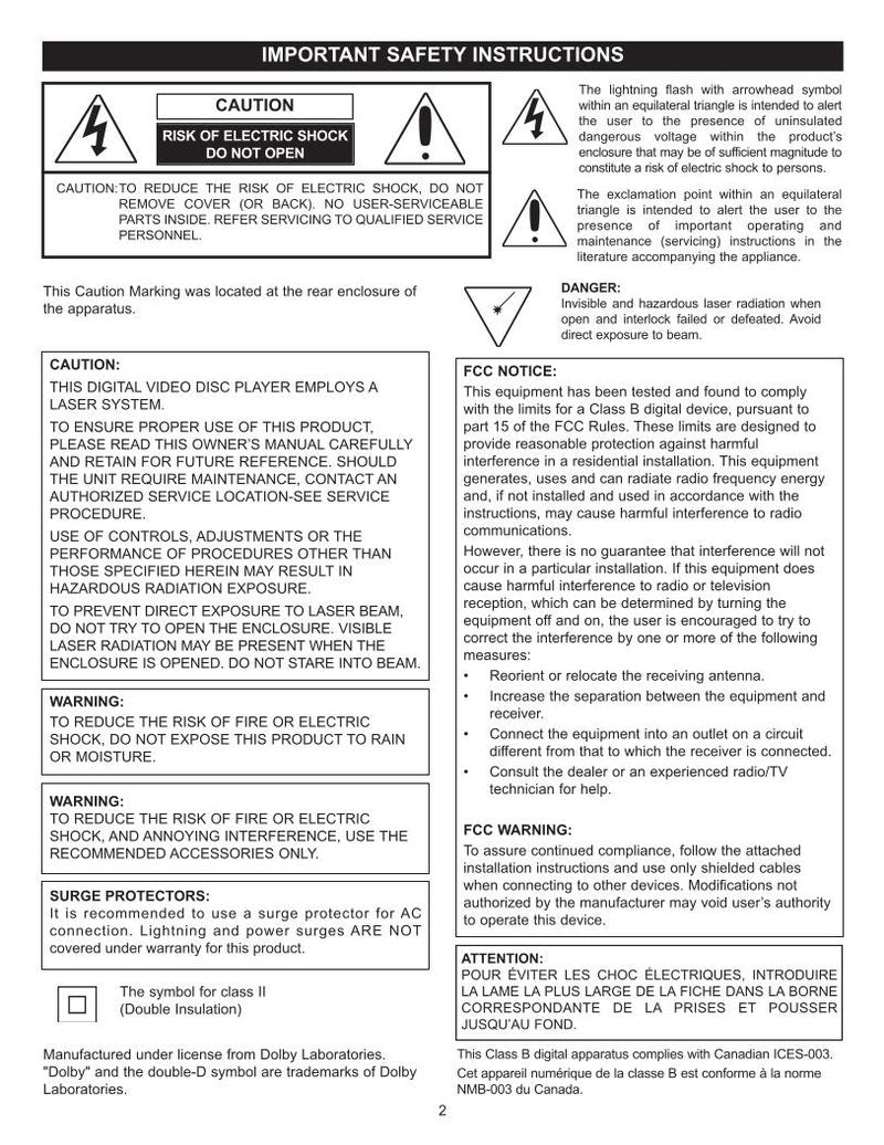 Memorex MVD1301 TV/DVD Combo Operating Manual