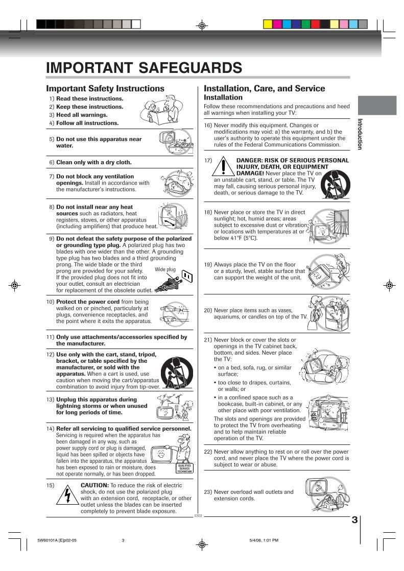 Toshiba MW14F52 WCSB2 Consumer Electronics Operating Manual