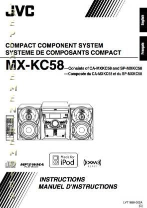 JVC CAMXKC58 MXKC58 SPMXKC58 CD Player Operating Manual