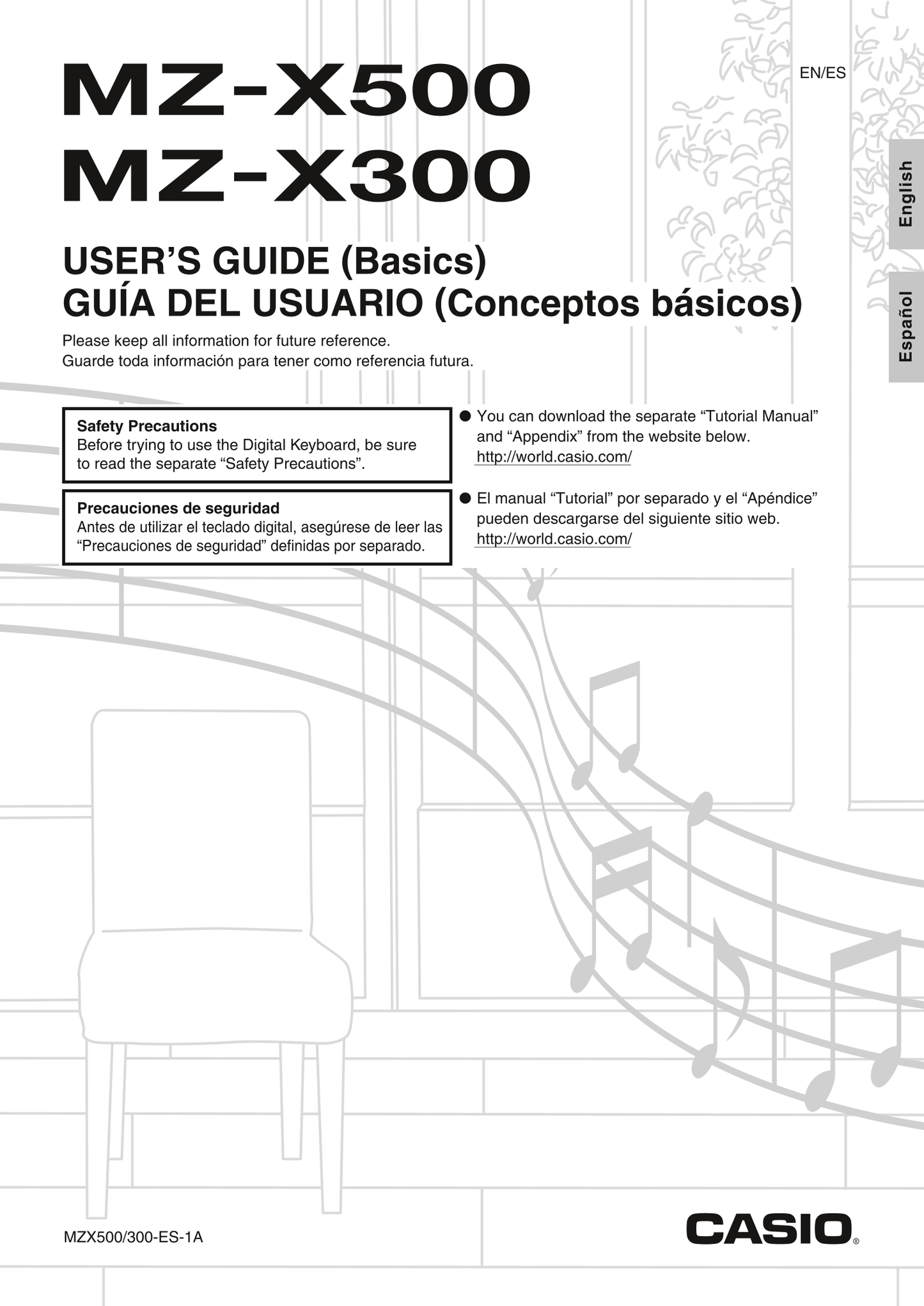 Casio MZ-X300 & MZ-X500 Keyboard Piano Owner's/ User Manual (Pages: 82)