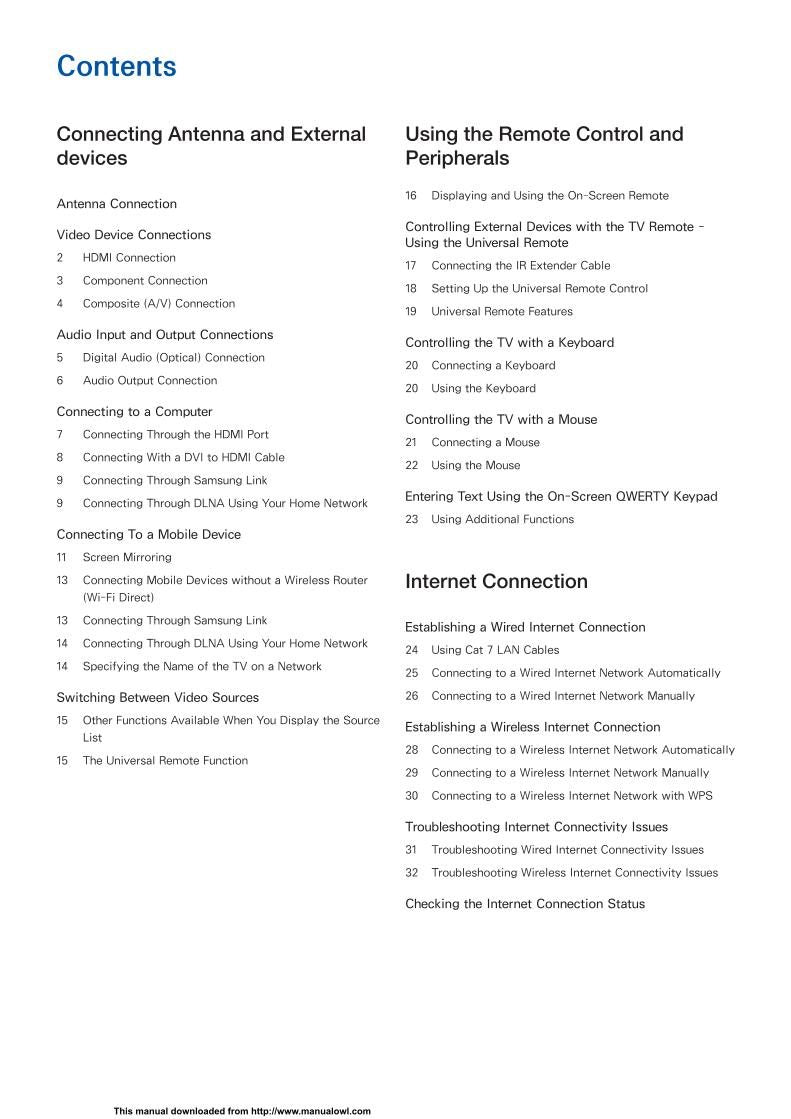 Samsung UN55H6203AF/XZA TV Operating Manual