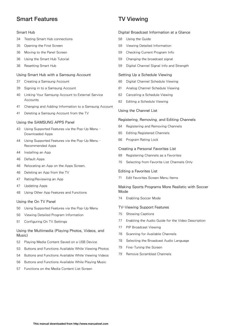 Samsung UN55H6203AF/XZA TV Operating Manual