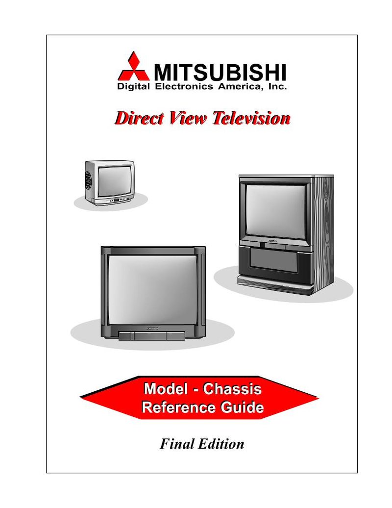 Mitsubishi CS1971 TV Operating Manual