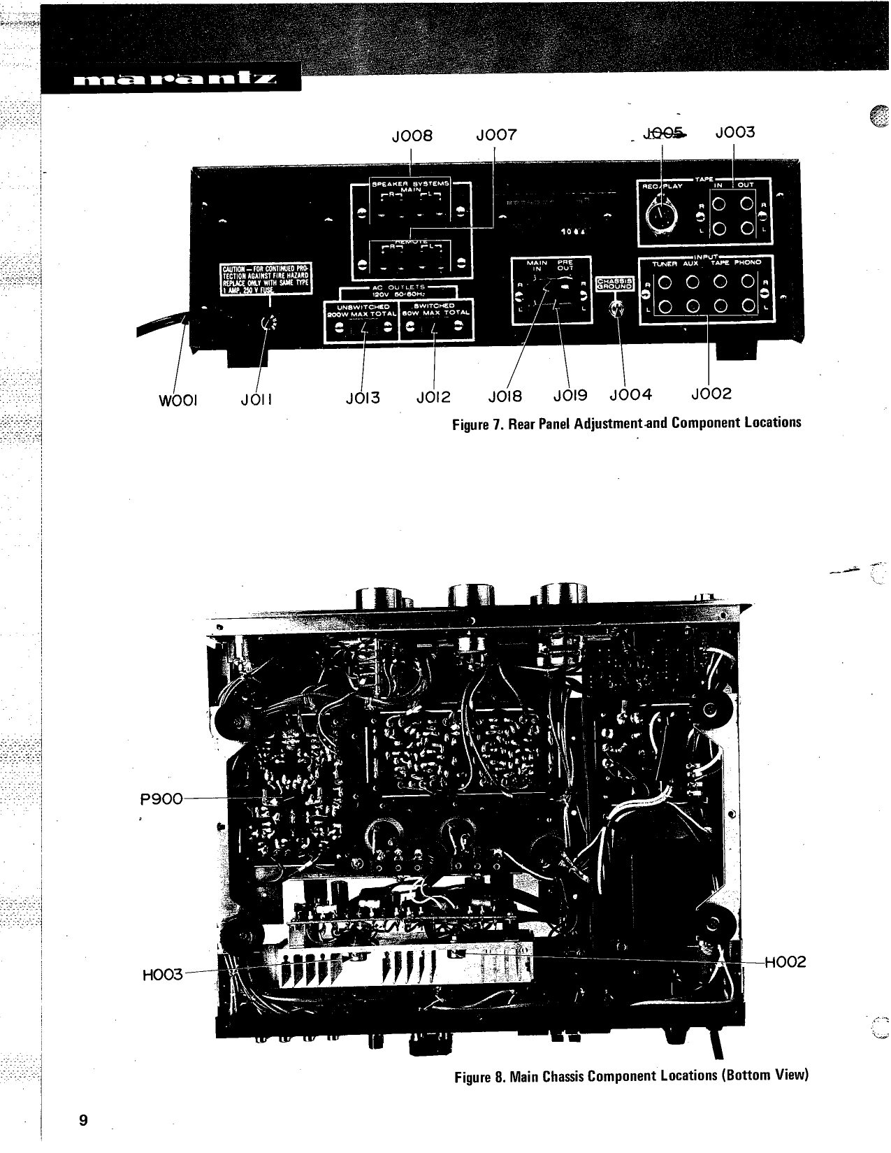 Marantz Model 1030 Console Stereo Amplifier Service Manual (Pages: 24)