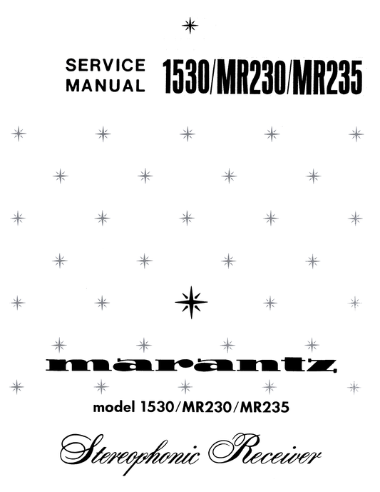 Marantz Model 1530 Stereophonic Receiver Service Manual (Pages: 28)