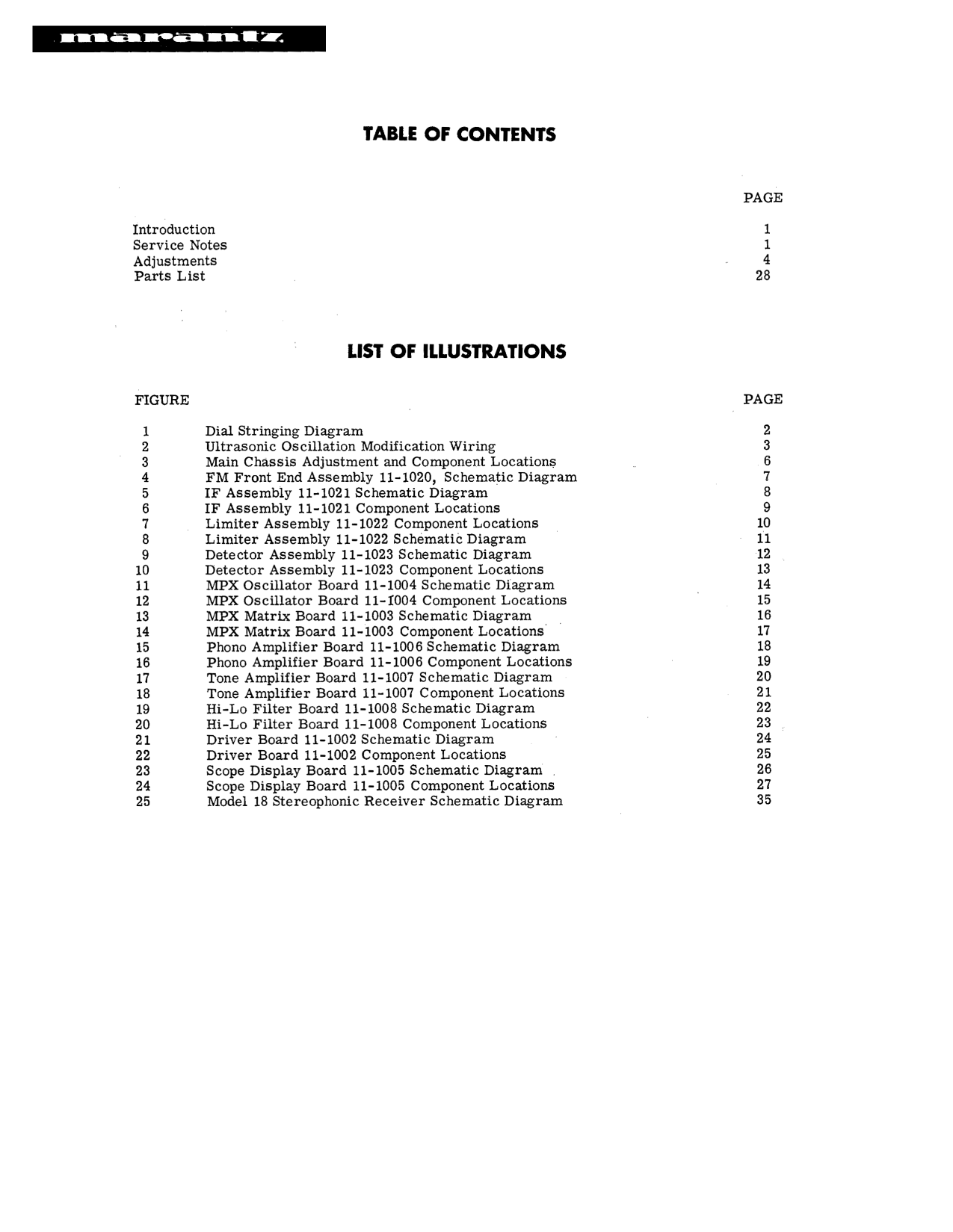Marantz Model 18 Stereophonic Receiver Service Manual (Pages: 41)