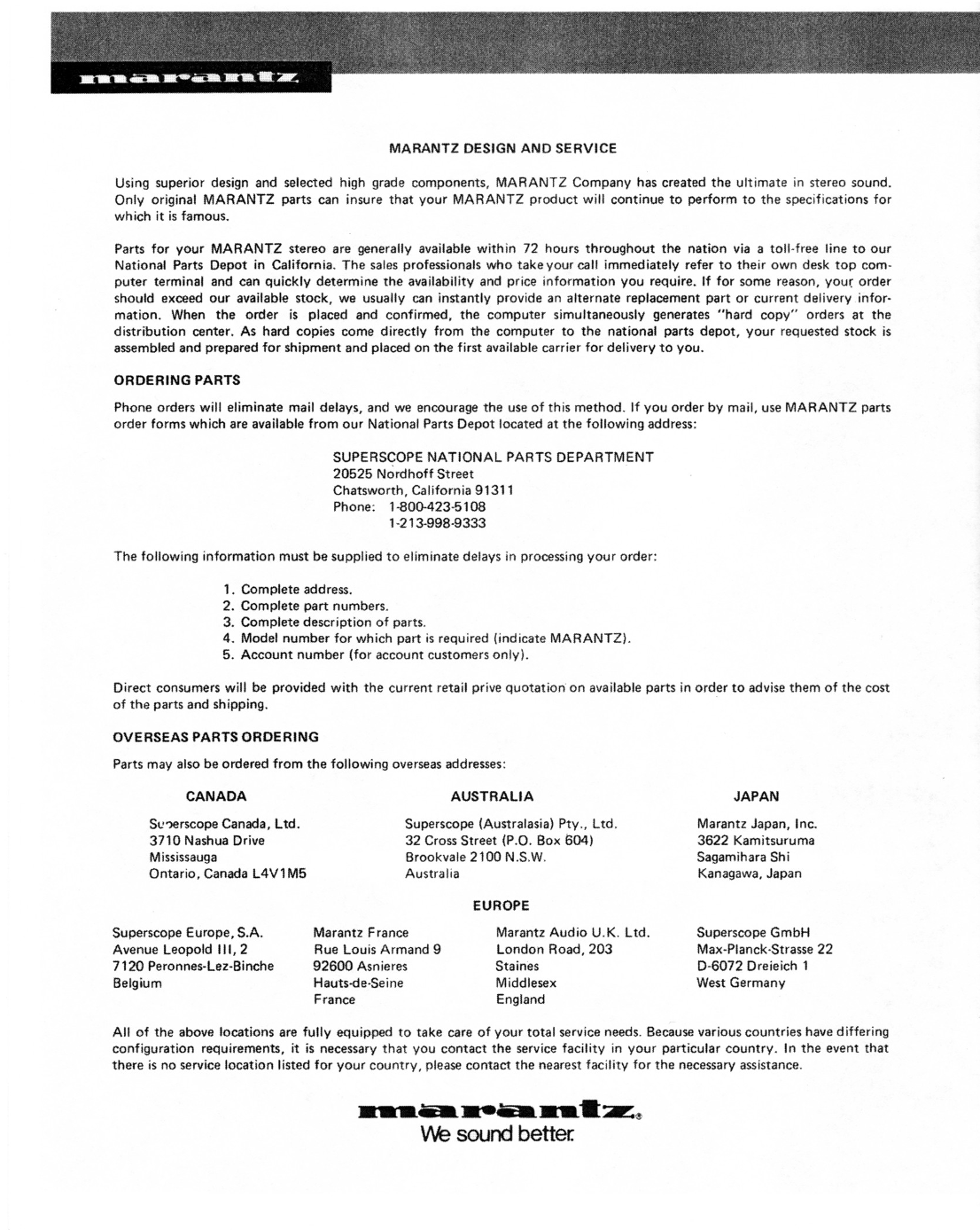 Marantz Model 2218 Stereophonic Receiver Service Manual (Pages: 33)