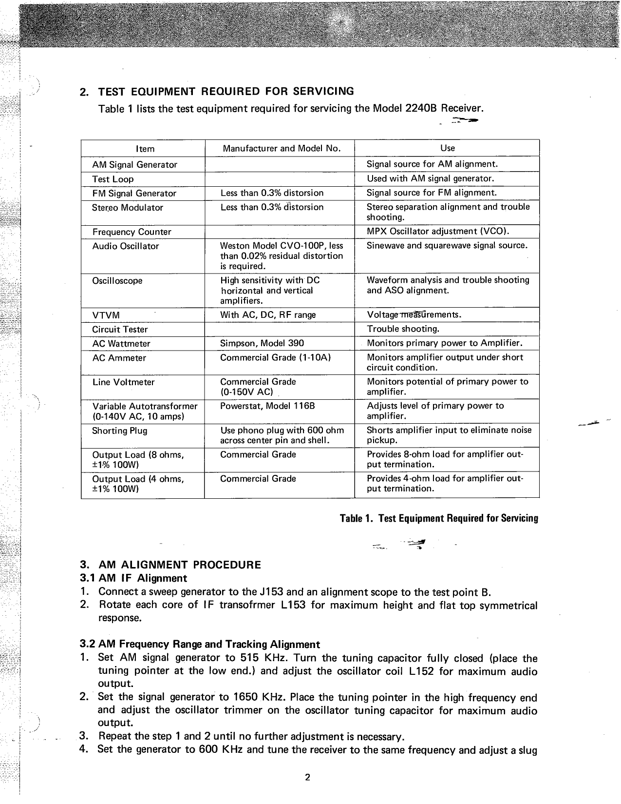 Marantz Model 2240 B Stereophonic Receiver Service Manual (Pages: 42)