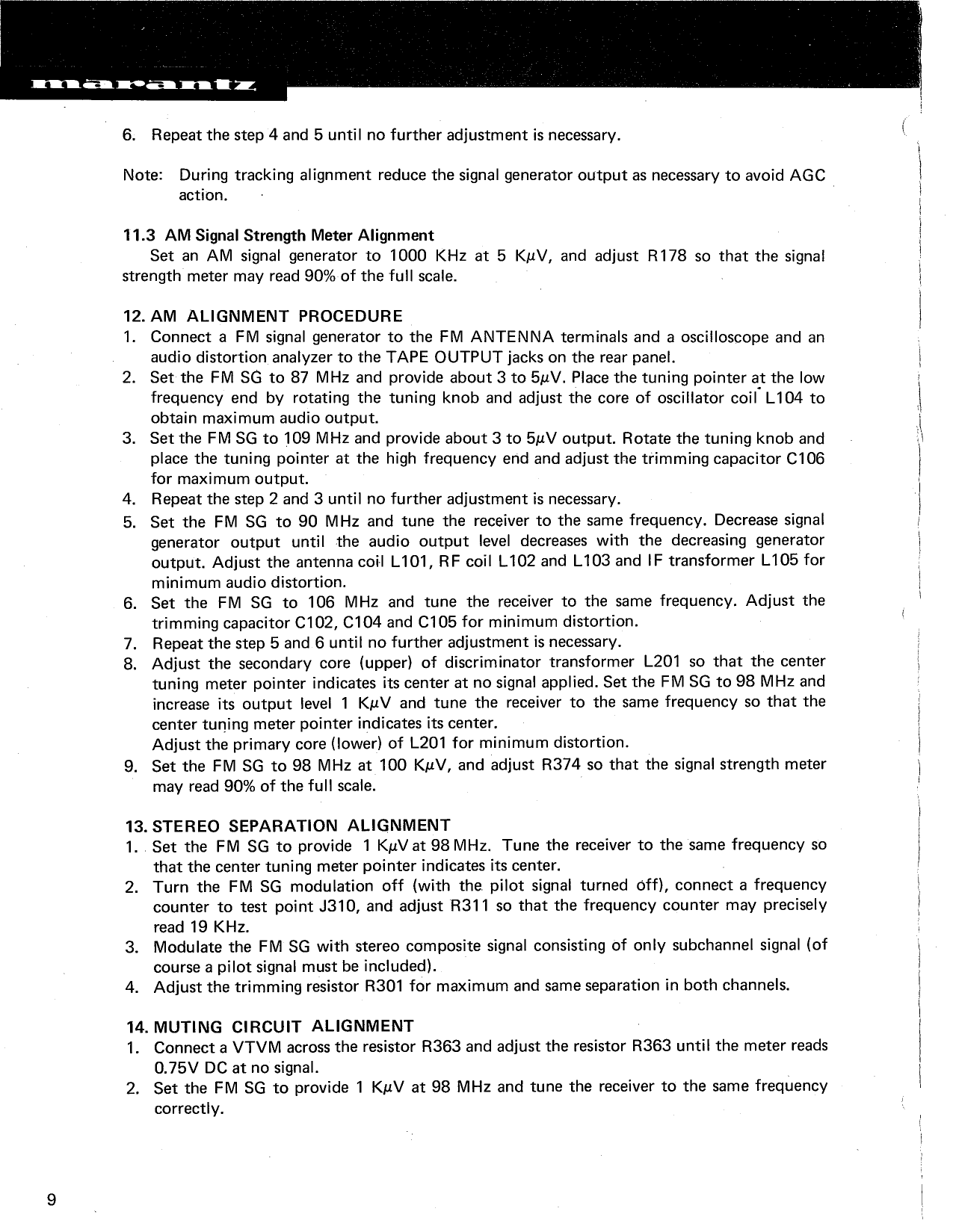 Marantz Model 2240 Stereophonic Receiver Service Manual (Pages: 46)