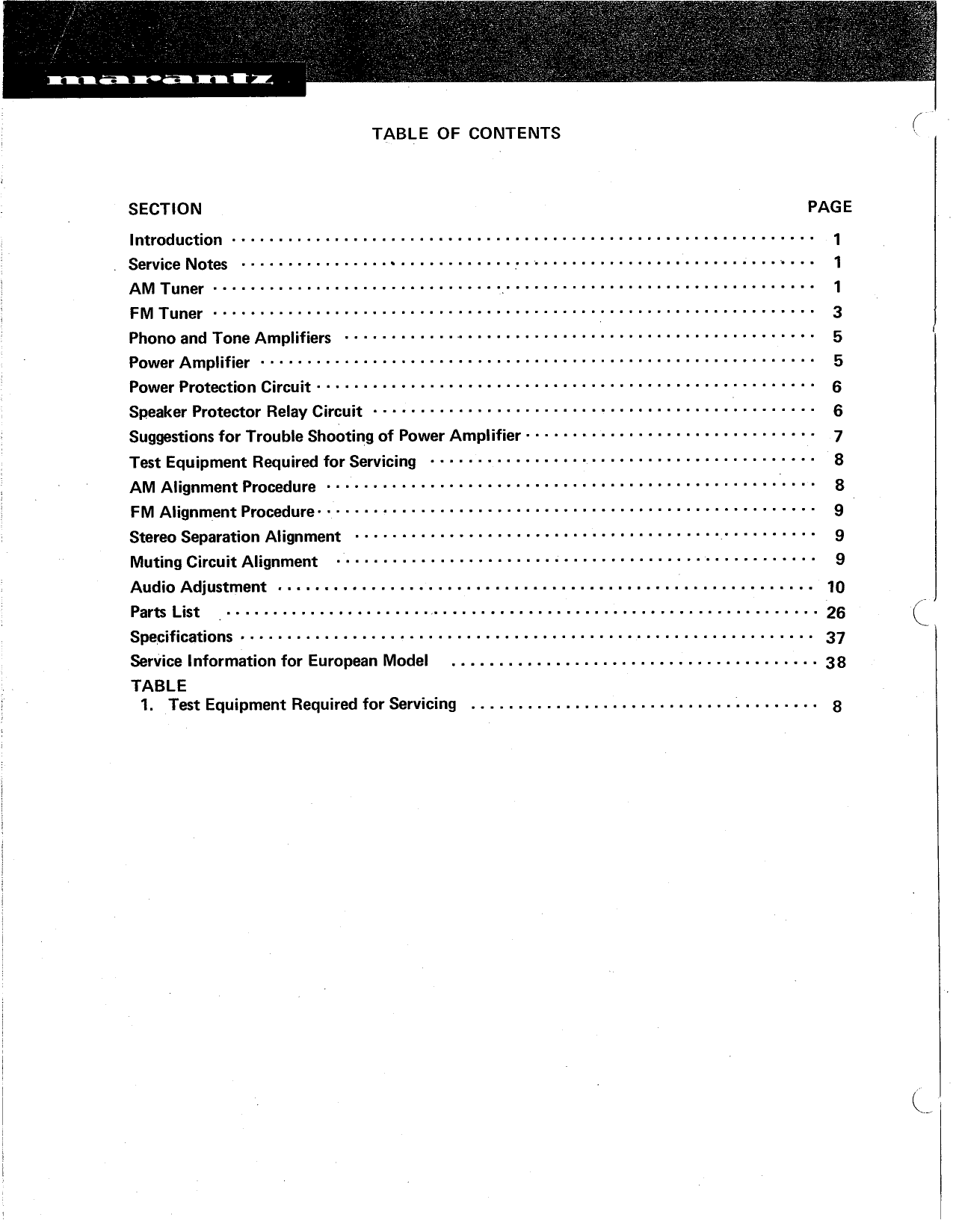 Marantz Model 2240 Stereophonic Receiver Service Manual (Pages: 46)