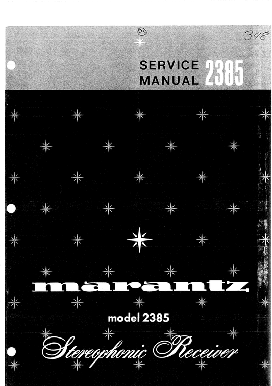 Marantz Model 2385 Stereophonic Receiver Service Manual (Pages: 55)