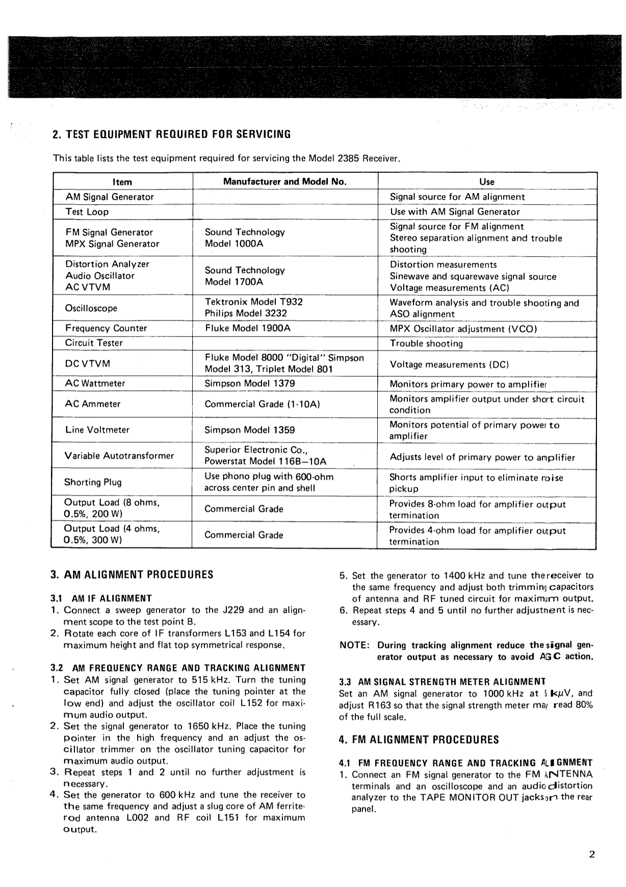 Marantz Model 2385 Stereophonic Receiver Service Manual (Pages: 55)