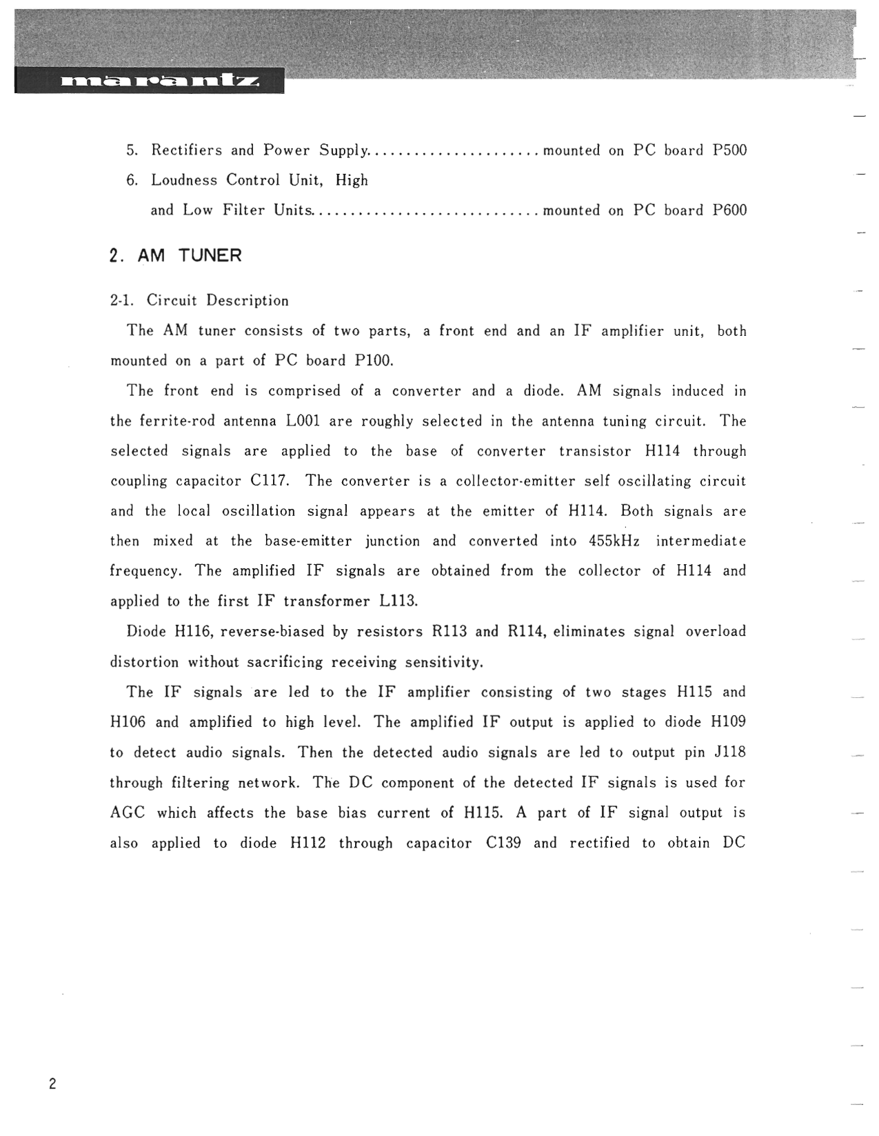 Marantz Model 26 Stereophonic Receiver Service Manual (Pages: 47)