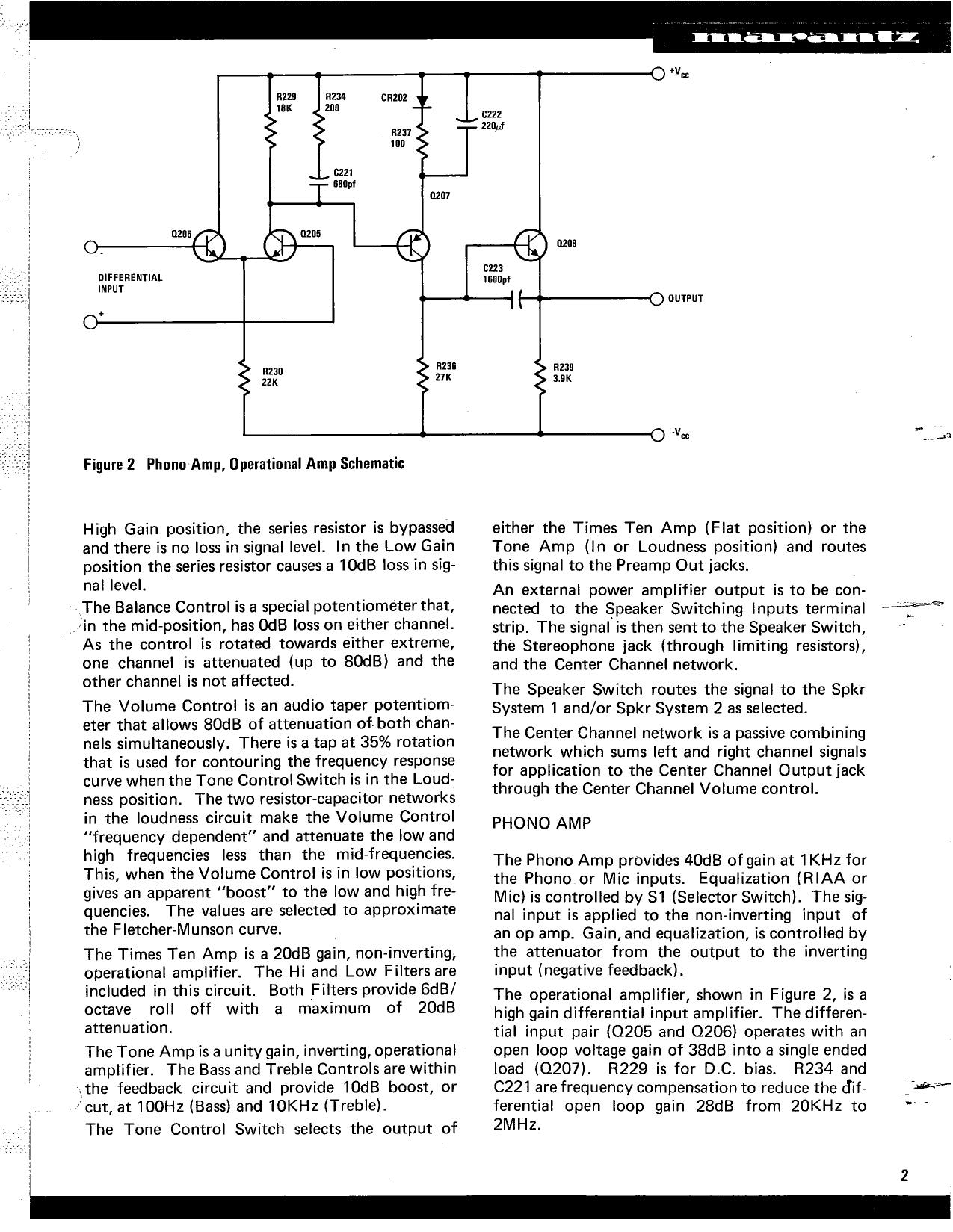 Marantz Model 3300 Stereo Control Console Service Manual (Pages: 36)