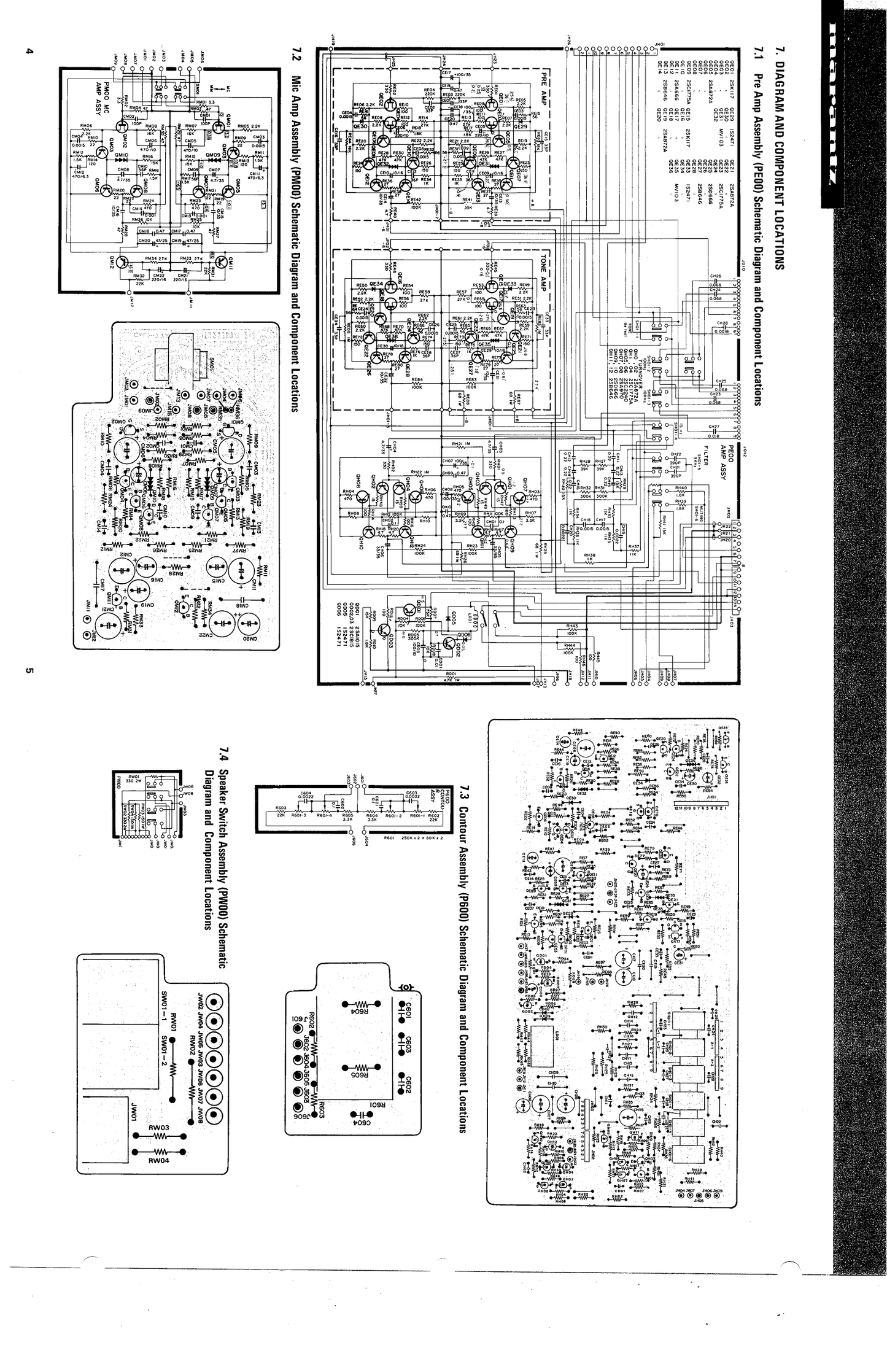 Marantz Model 3650 Stereo Control Console Service Manual (Pages: 28)
