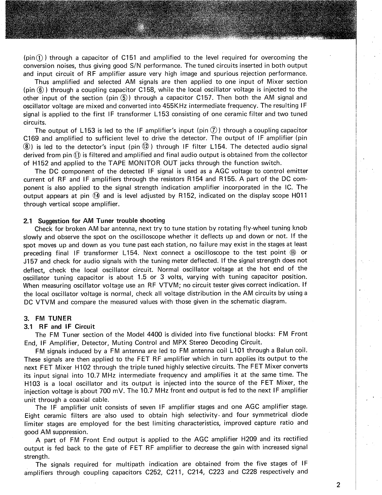 Marantz Model 4400 Stereo 2+ Quadradial 4 Receiver Service Manual (Pages: 56)
