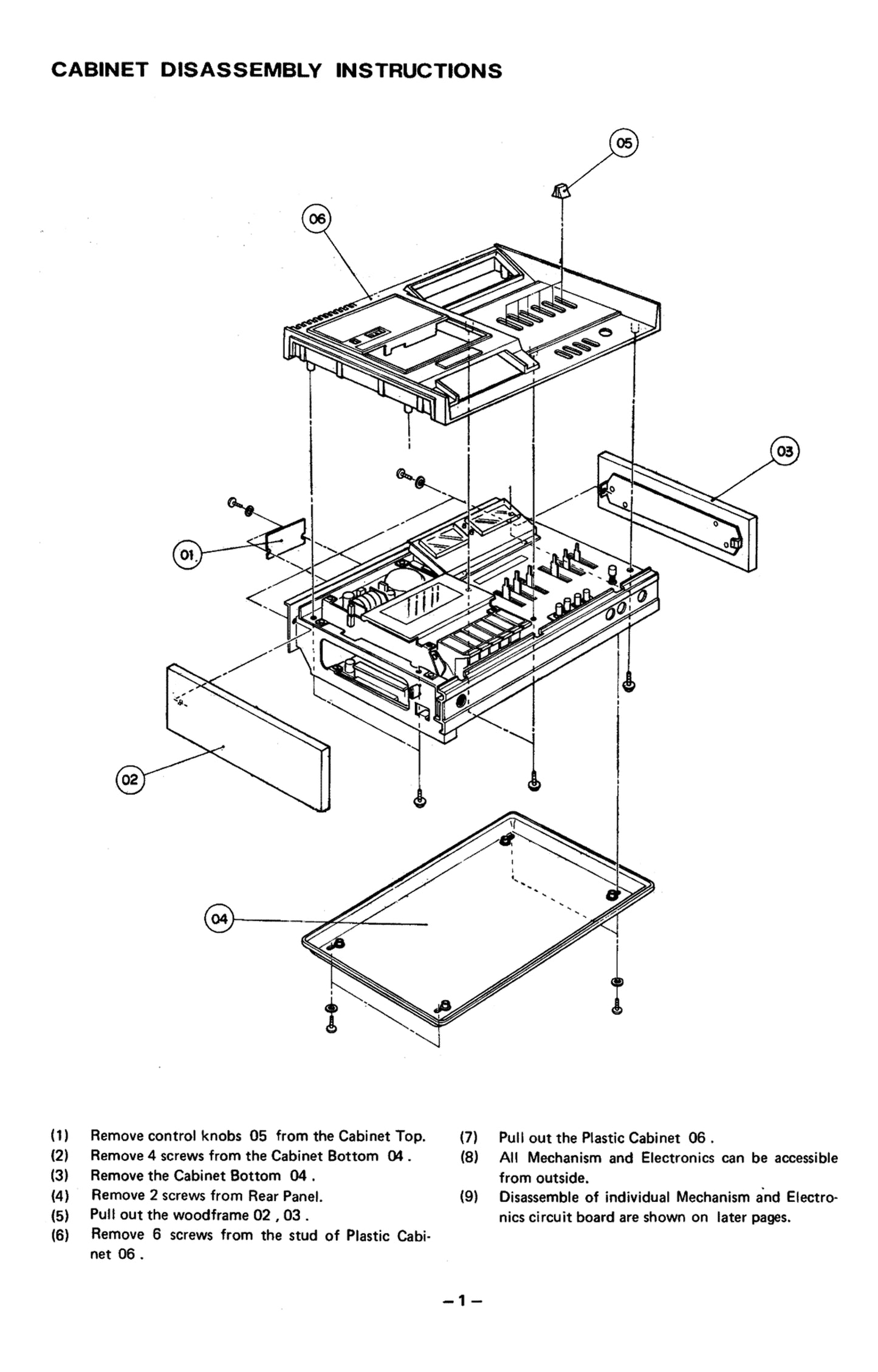 Nakamichi Model 500 Dual-Tracer Two Head Cassette System Service Manual (Pages: 28)