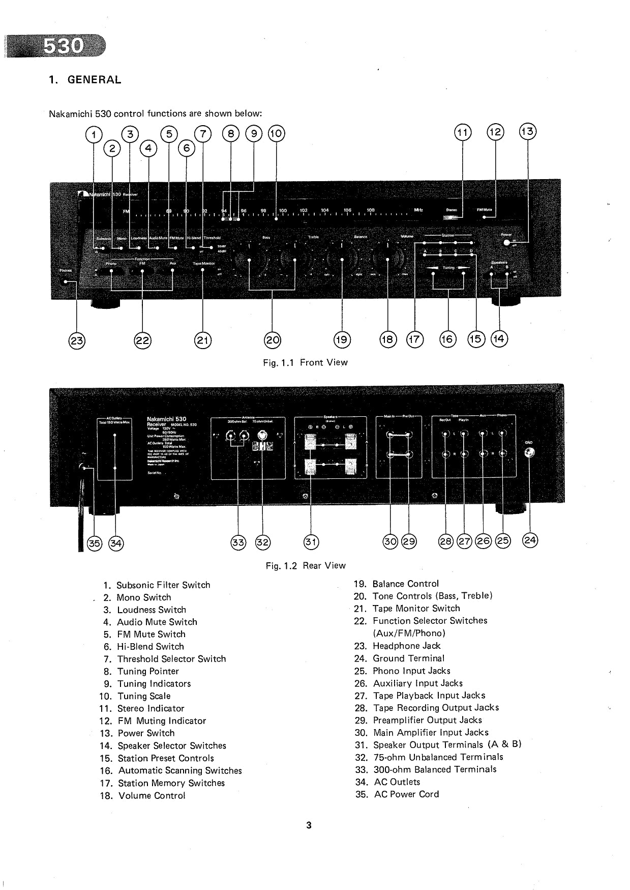 Nakamichi Model 530 Receiver Service Manual (Pages: 59)