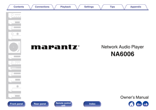 Marantz NA6006 Network Audio Player Owner/ User Manual (Pages: 133)