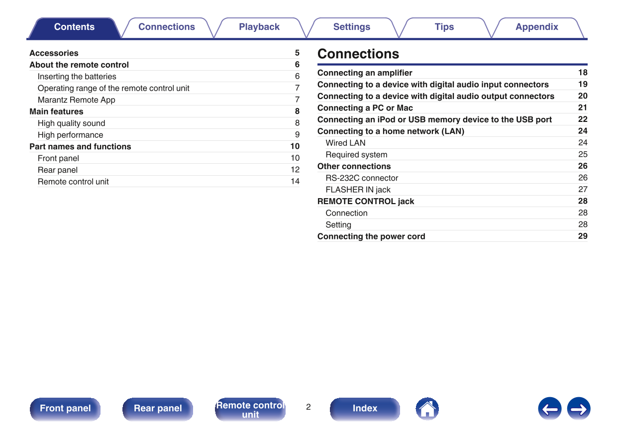 Marantz NA8005 Network Audio Player Owner/ User Manual (Pages: 120)