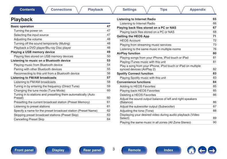 Marantz NR1200 Audio/Video Receiver Operating Manual