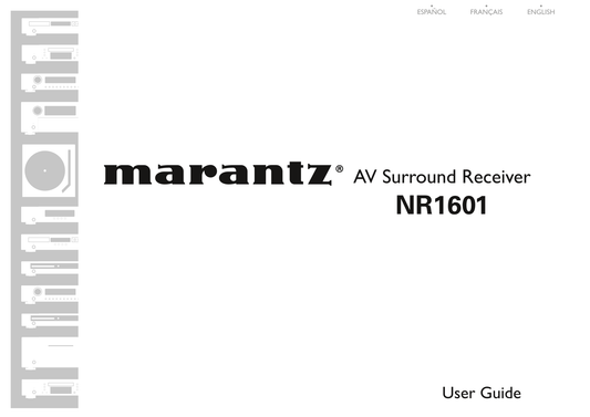 Marantz NR1601 AV Receiver Owner/ User Manual (Pages: 84)
