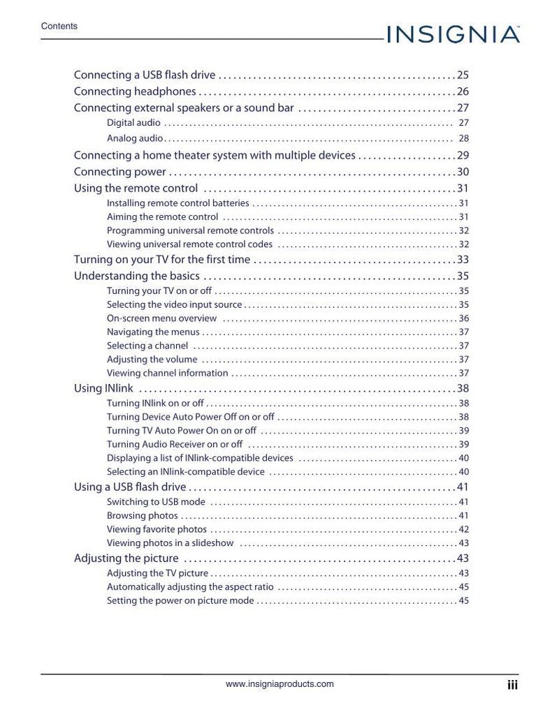 Insignia NS32D220NA16 TV Operating Manual