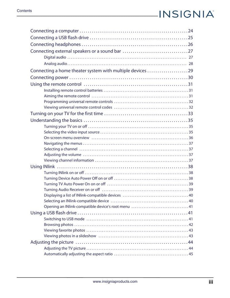 Insignia NS32D420NA16OM TV Operating Manual