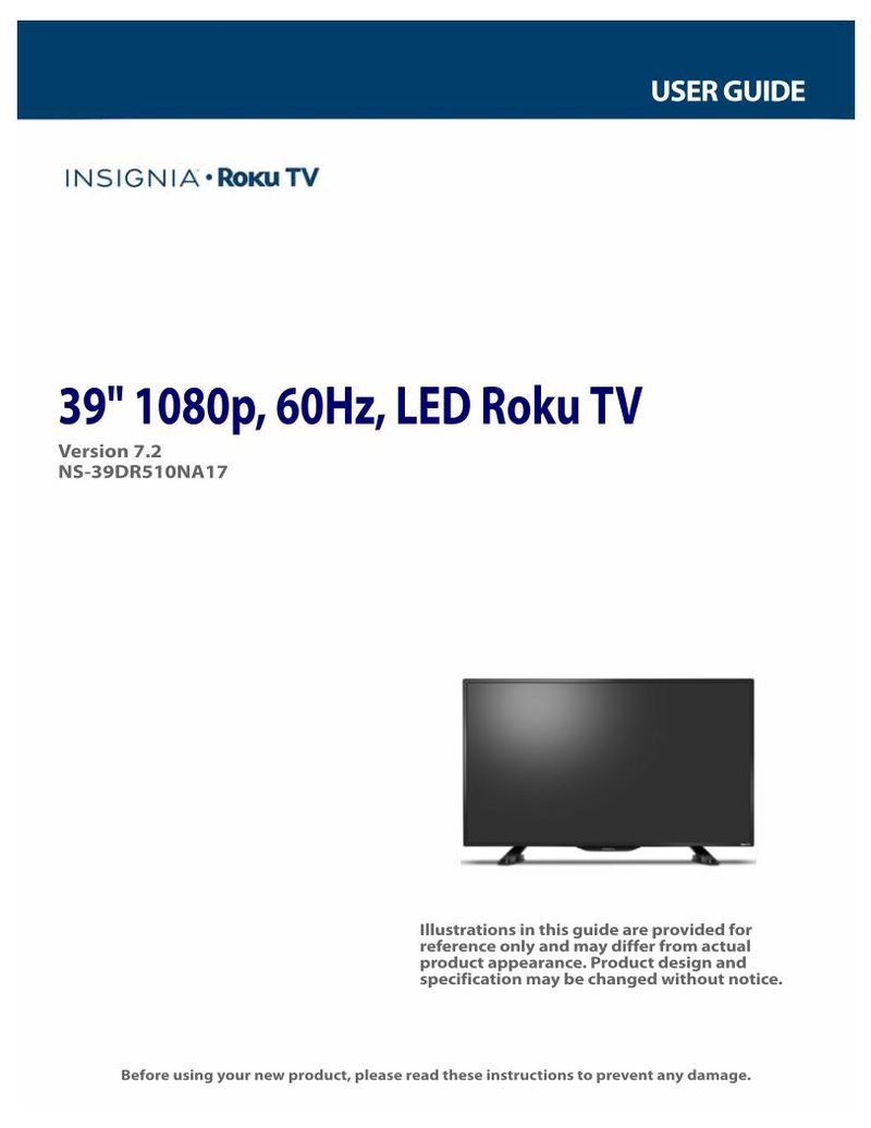 Insignia NS-17339 DR 510NA17 TV Operating Manual