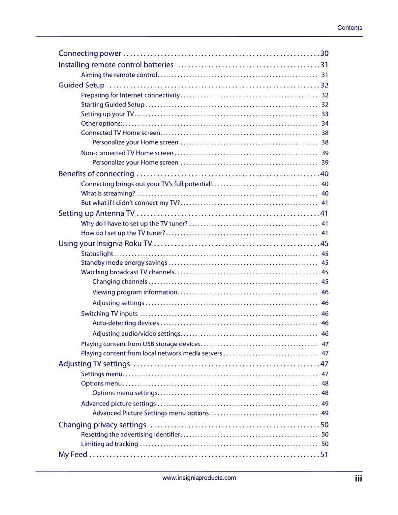 Insignia NS-17339DR510NA17 TV Operating Manual