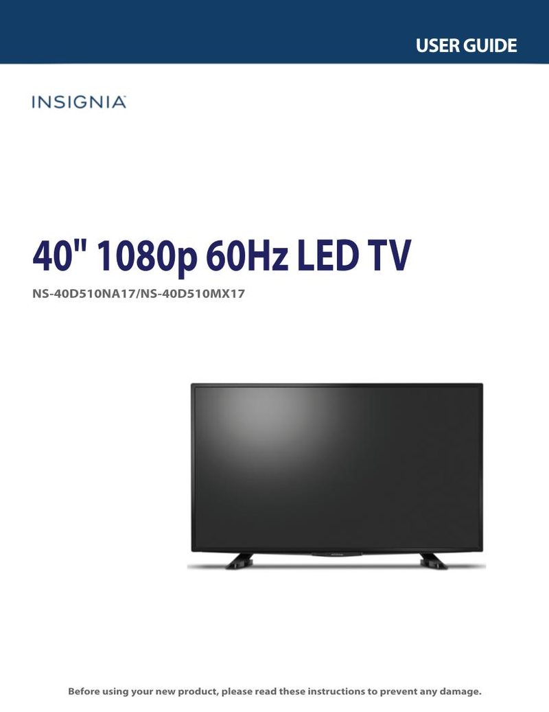 Insignia NS-40 D 510MX17 510NA17 TV Operating Manual