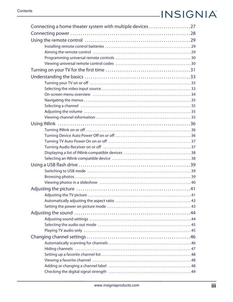 Insignia NS-40D510MX17 NS-40D510NA17 TV Operating Manual